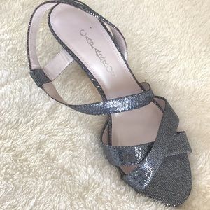 Brand New Silver Glittery High Heels